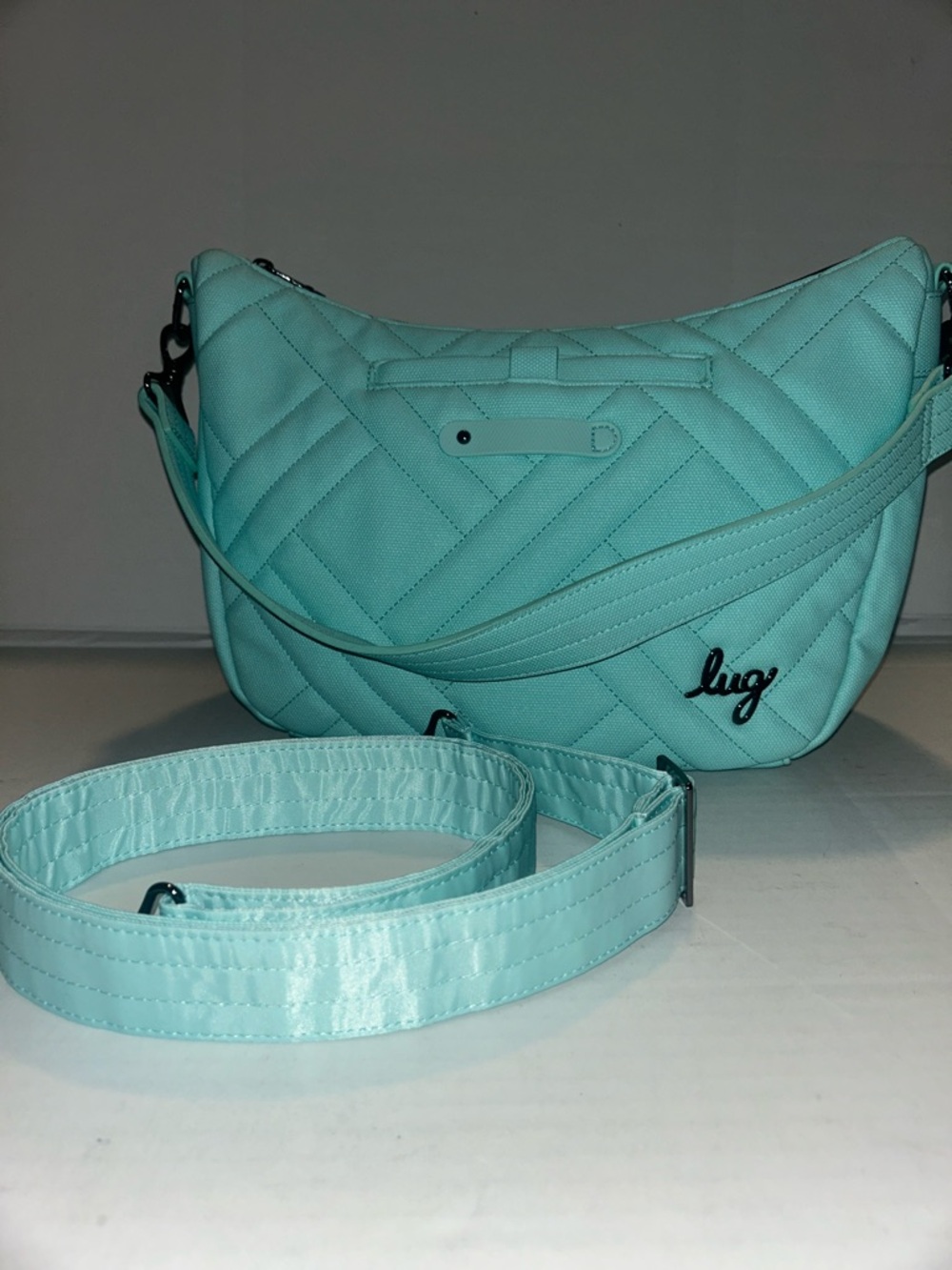 LUG Harmony Matte Lux Aquamarine Crossbody Shoulder bag